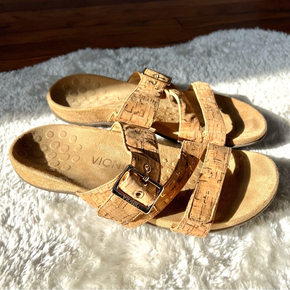 Vionic Orthaheel Technology Adjustable Slide Sandals Sz 9 - Picture 8 of 16